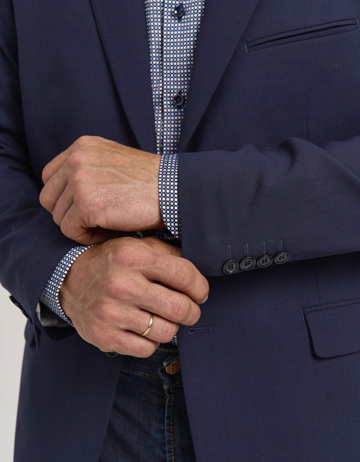 Пиджак мужской синий w.Wegener | купить в интернет-магазине Olymp-Men