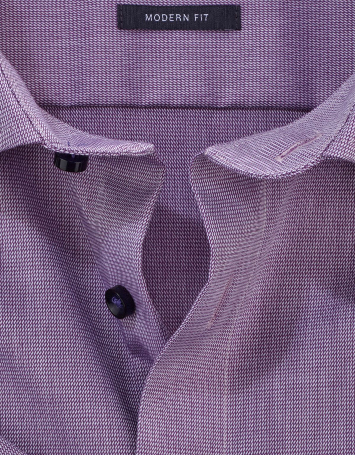 Рубашка мужская фиолетовая с коротким рукавом OLYMP Luxor, modern fit