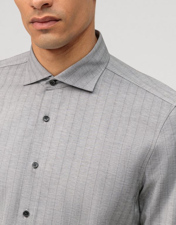 Рубашка трикотажная с длинным рукавом OLYMP 24/7, body fit | купить в интернет-магазине Olymp-Men