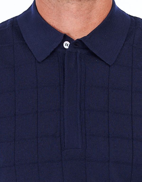 Поло мужское вязаное на молнии Gratude с длинным рукавом | купить в интернет-магазине Olymp-Men