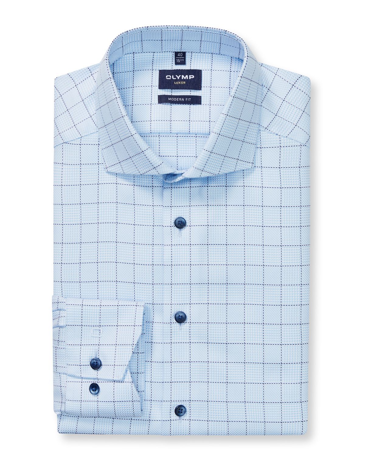 Рубашка классическая в клетку Olymp, modern fit | купить в интернет-магазине Olymp-Men
