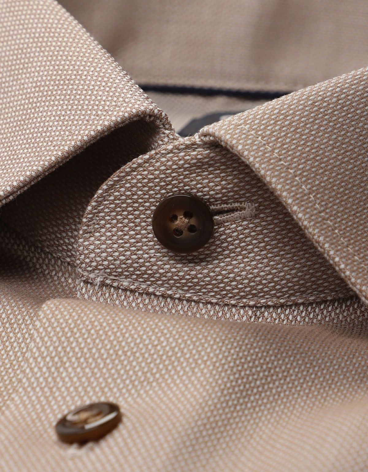 Рубашка бежевая классическая Olymp, модерн фит