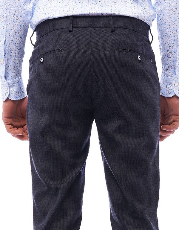 Брюки мужские шерстяные в клетку Gratude зауженные с поясом на резинке | купить в интернет-магазине Olymp-Men