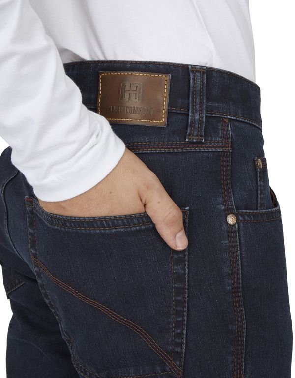 Джинсы утепленные мужские синие Club Of Comfort, прямые, мод.Henry | купить в интернет-магазине Olymp-Men