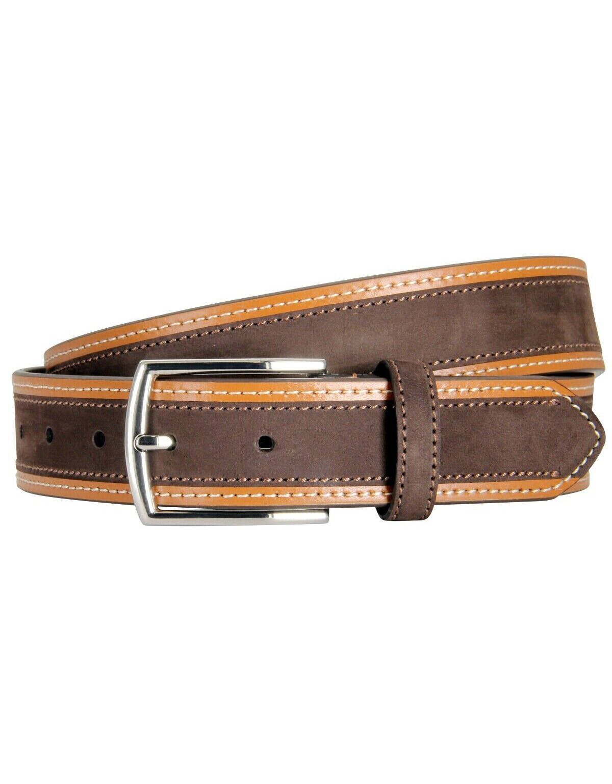 Ремень мужской из нубука комбинированный мужские | купить в интернет-магазине Olymp-Men