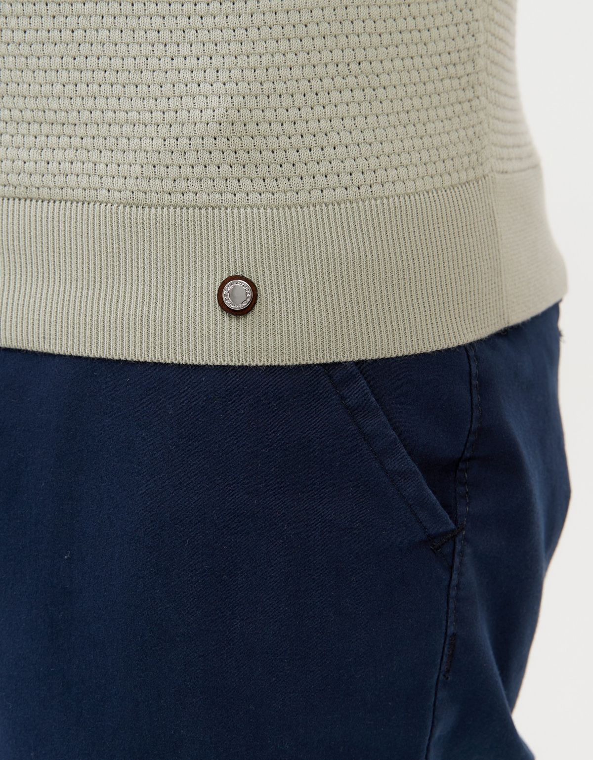 Поло мужское вязаное зелёное на пуговицах Gratude | купить в интернет-магазине Olymp-Men