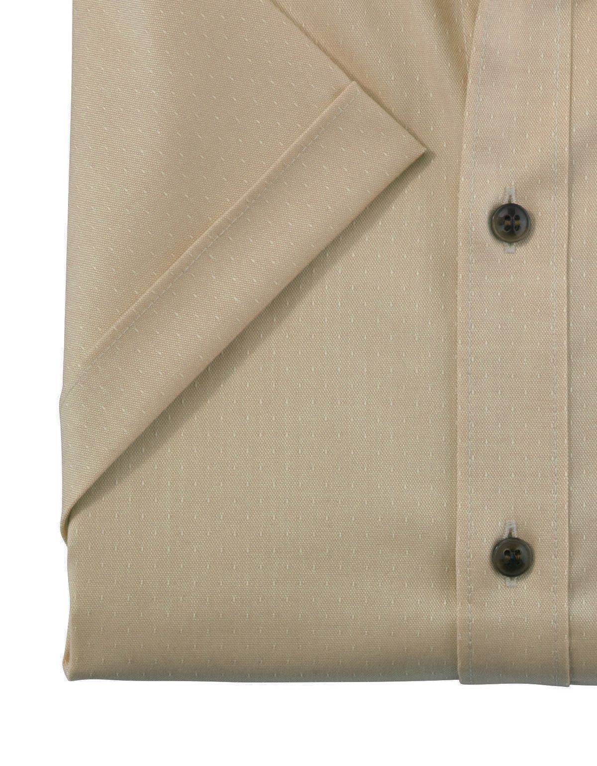 Мужская классическая бежевая рубашка Olymp, body fit, фактурная