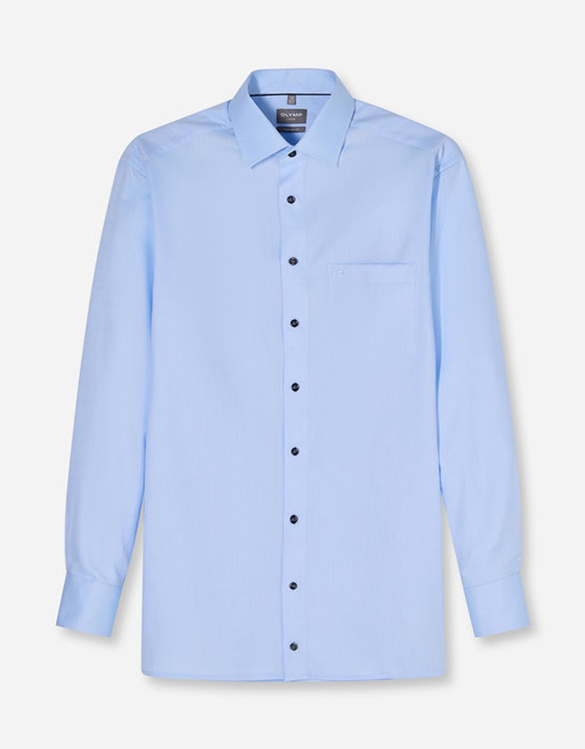 Рубашка голубая OLYMP Luxor, прямой крой на высокий рост | купить в интернет-магазине Olymp-Men