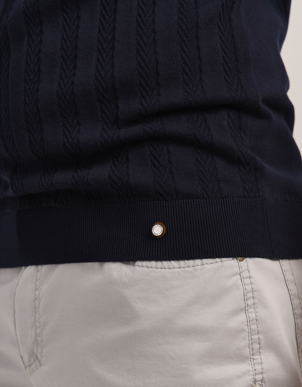 Поло мужское темно-синее на пуговицах Gratude | купить в интернет-магазине Olymp-Men