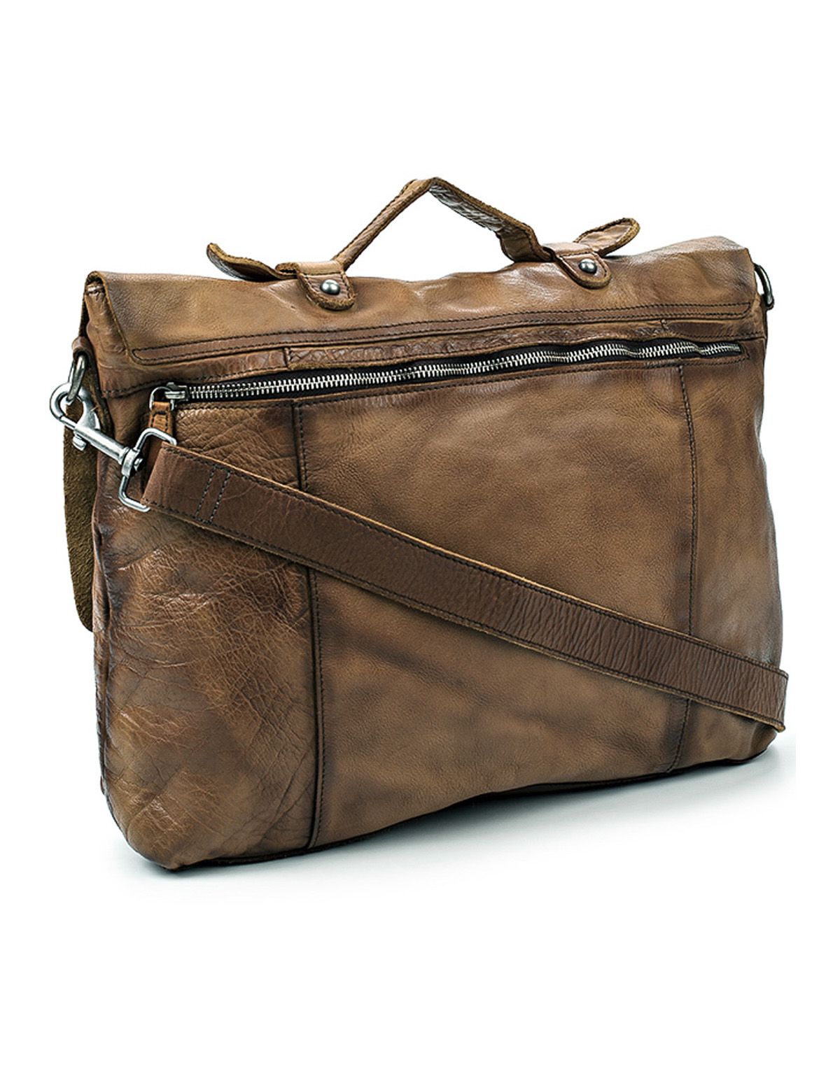 Портфель мужской кожаный мягкий с плечевым ремнем | купить в интернет-магазине Olymp-Men