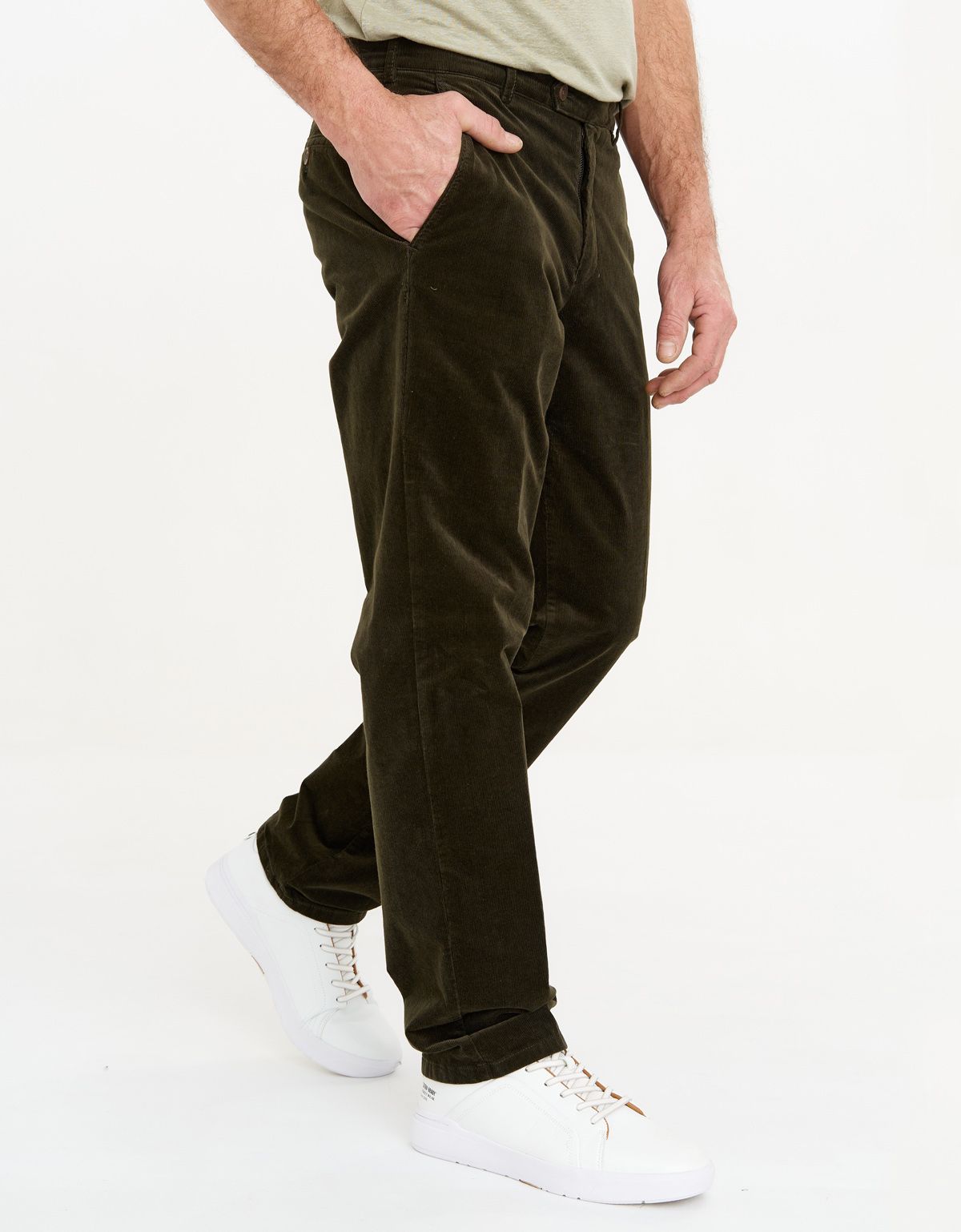 Брюки вельветовые зелёные w.Wegener | купить в интернет-магазине Olymp-Men