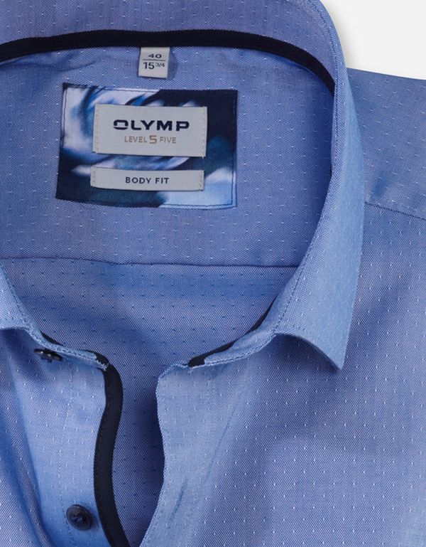 Рубашка OLYMP Level Five, body fit фактурная ткань