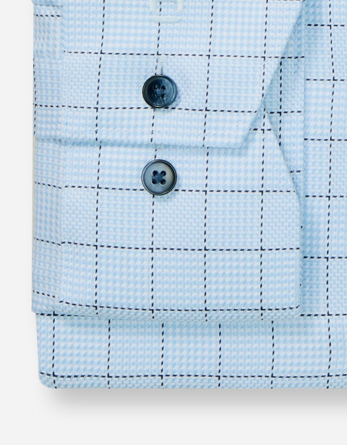 Рубашка голубая в клетку Olymp Luxor Big, прямой крой | купить в интернет-магазине Olymp-Men