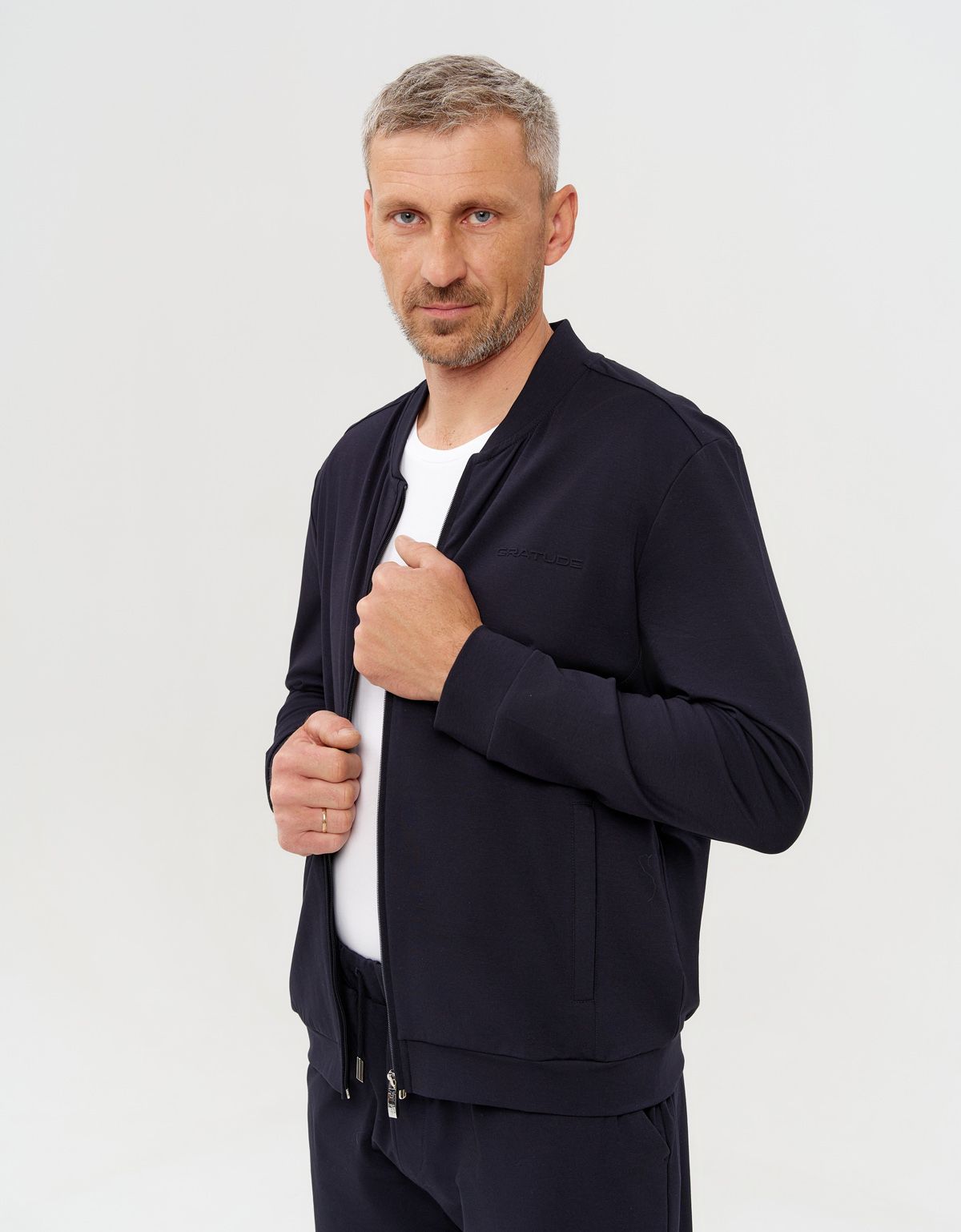 Кардиган спортивный на молнии мужской Gratude | купить в интернет-магазине Olymp-Men