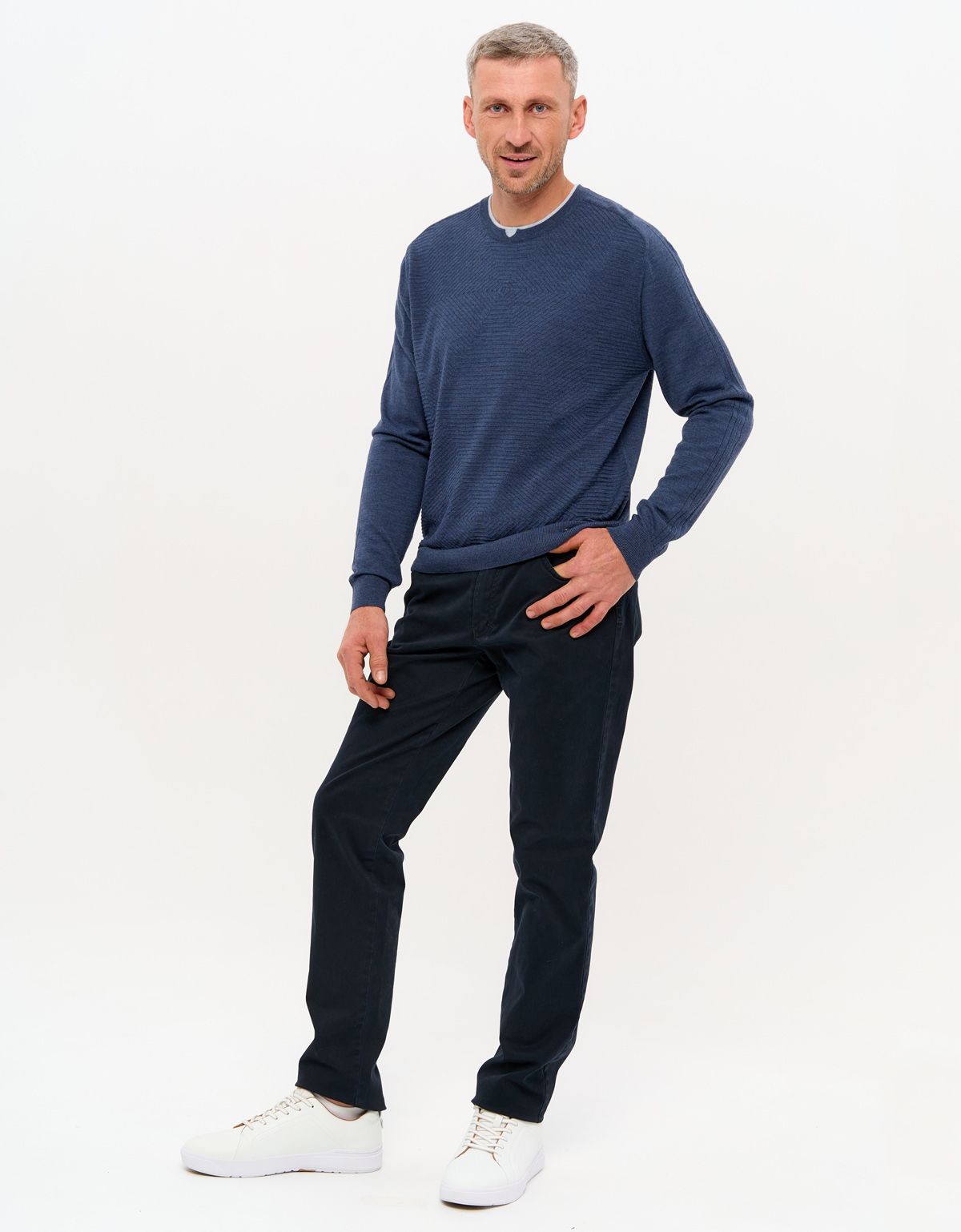 Джемпер мужской Gratude из тонкой шерсти | интернет-магазин Olymp-Men