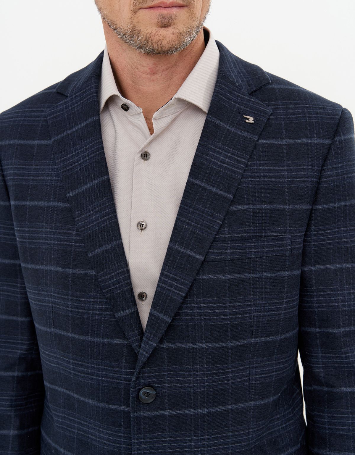 Пиджак мужской синий в клетку w.Wegener | купить в интернет-магазине Olymp-Men