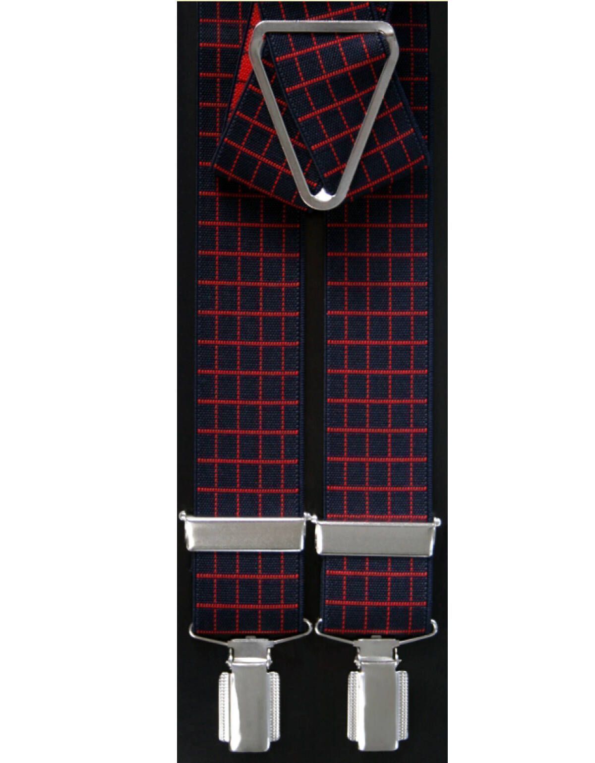 Подтяжки Lindenmann синие в красную клетку | купить в интернет-магазине Olymp-Men