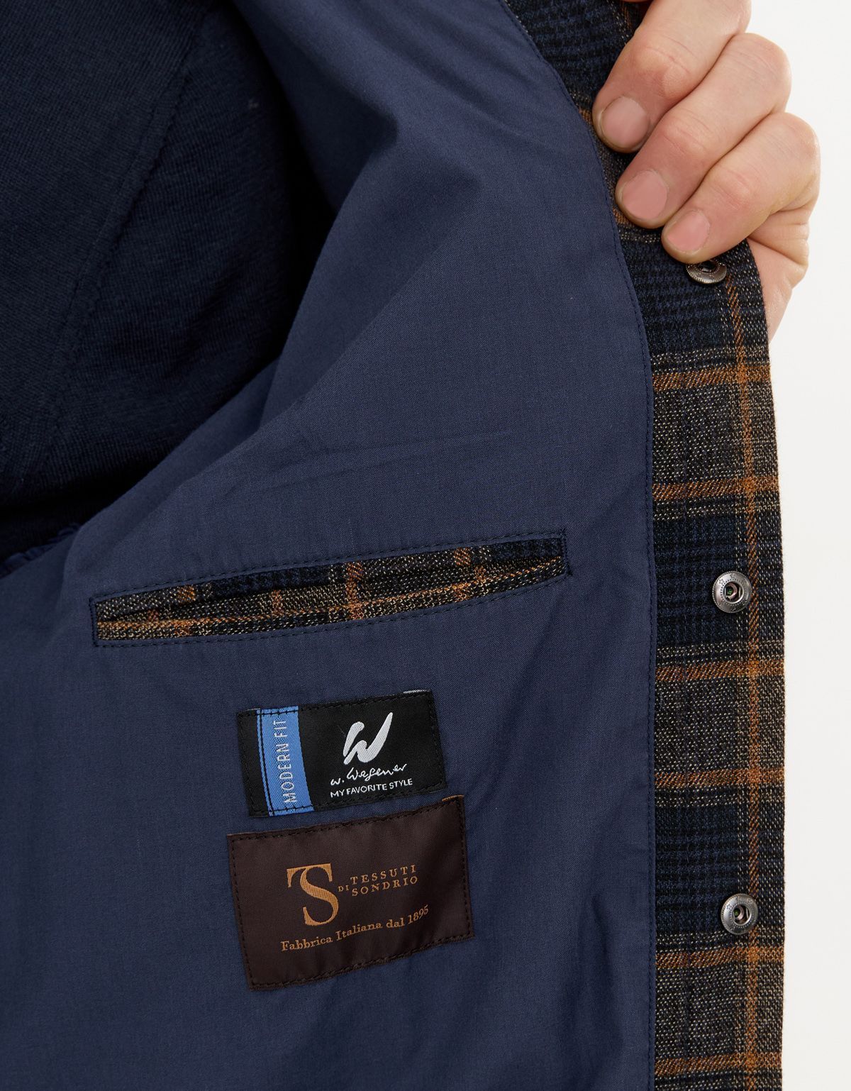 Пиджак овершот в клетку мужской w.Wegener | купить в интернет-магазине Olymp-Men