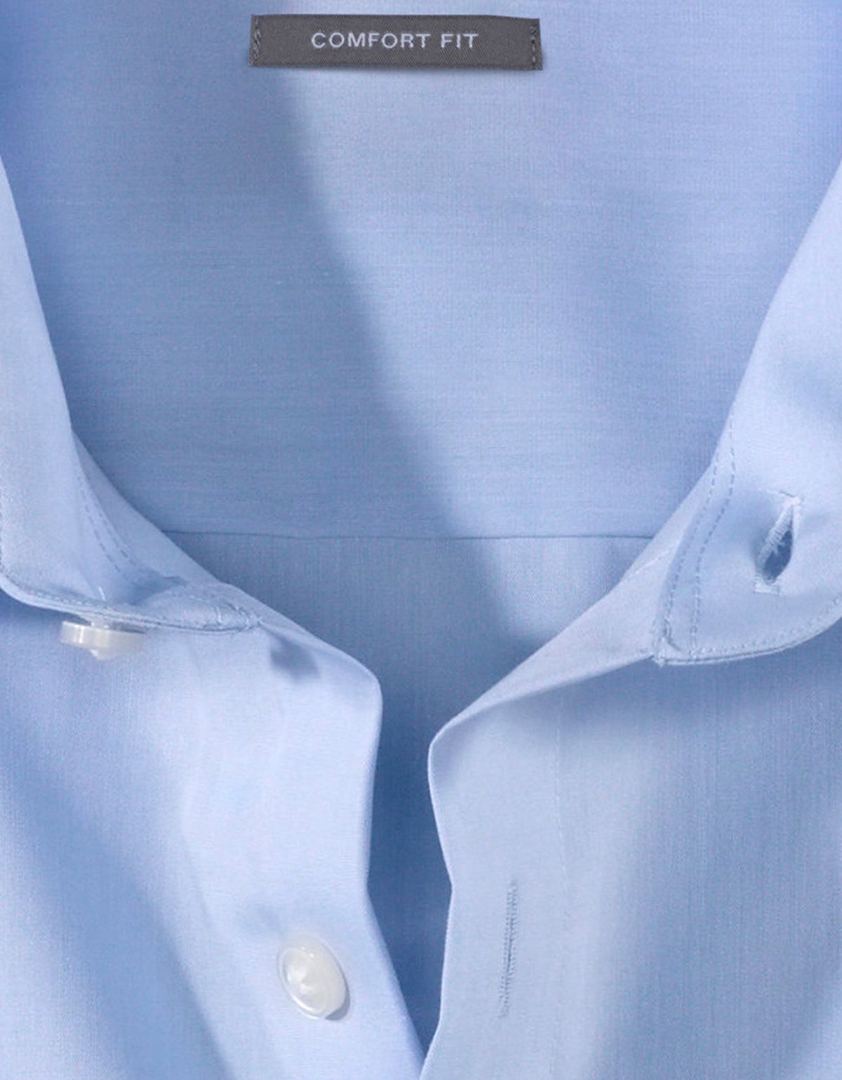 Рубашка мужская голубая OLYMP Luxor, прямой крой на высокий рост | купить в интернет-магазине Olymp-Men