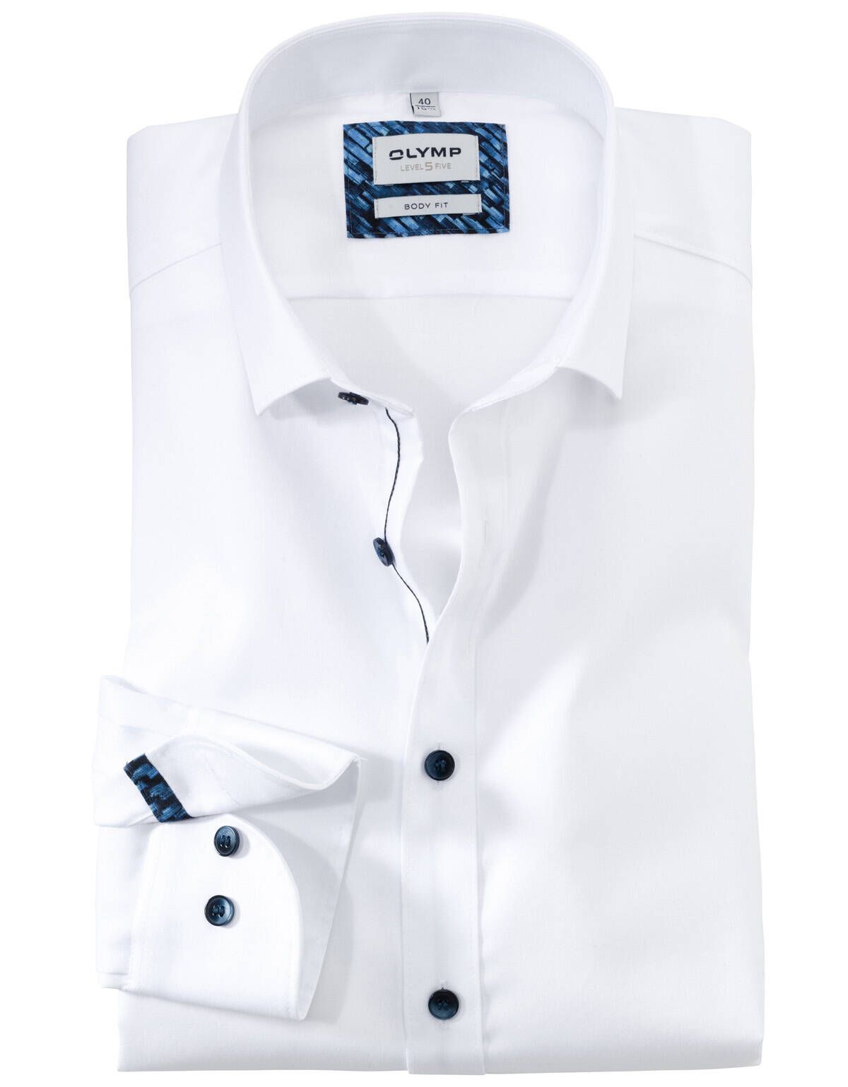 Рубашка OLYMP, body fit, классика на высокий рост приталенная, цвет ...