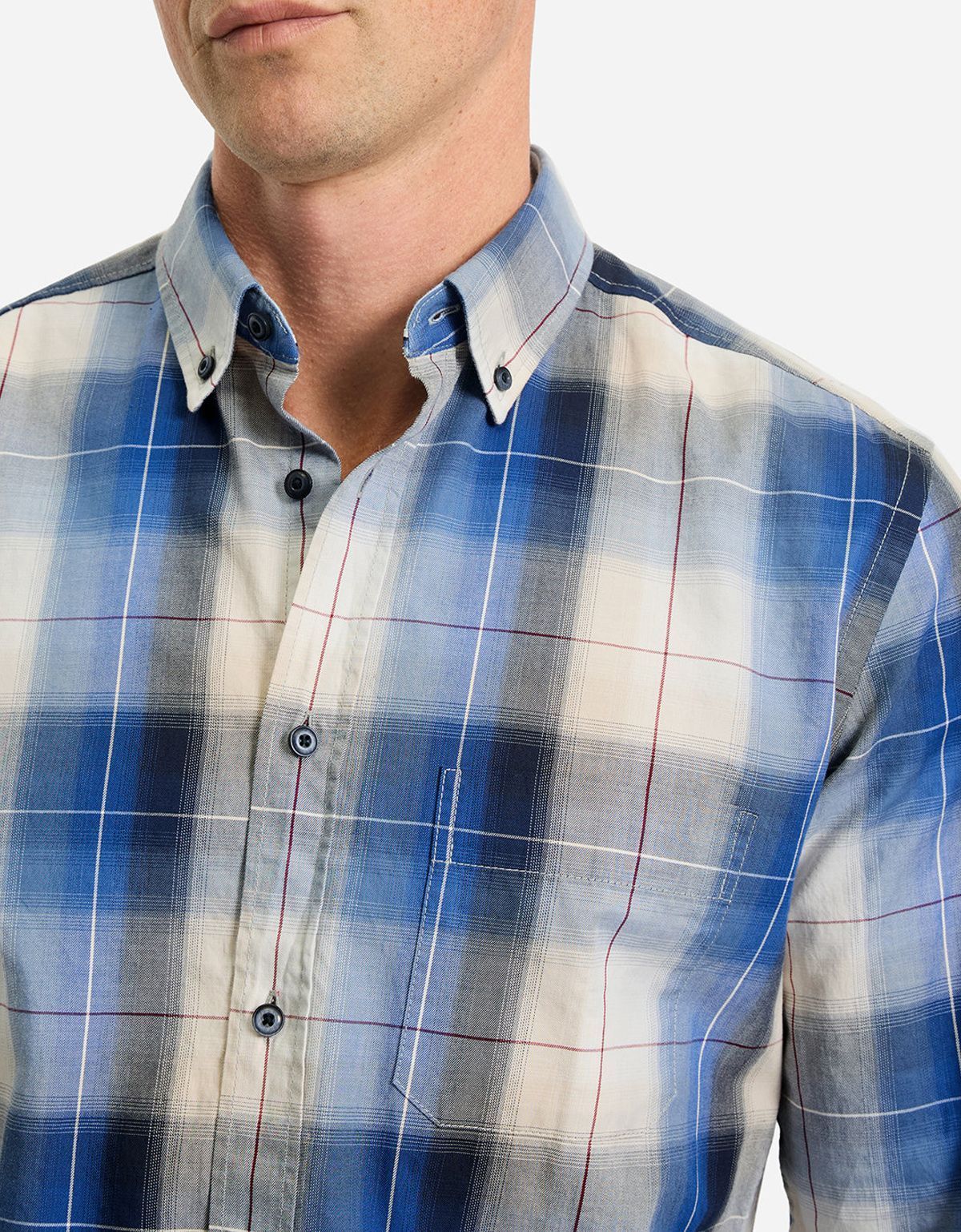 Рубашка мужская в крупную клетку OLYMP Casual | купить в интернет-магазине Olymp-Men