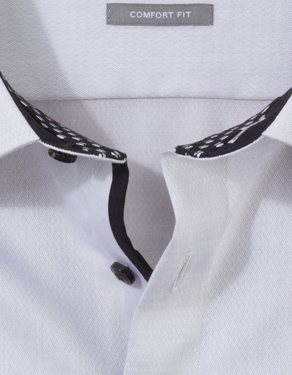 Рубашка деловая мужская OLYMP Luxor, прямой крой, фактурная ткань | купить в интернет-магазине Olymp-Men