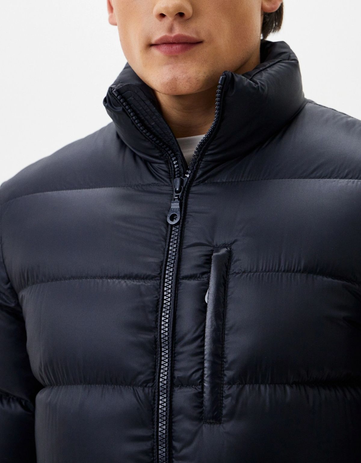 Пуховик мужской RIGGI удлинённый с капюшоном | купить в интернет-магазине Olymp-Men