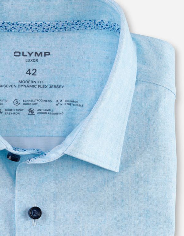 Рубашка мужская трикотажная OLYMP Luxor 24/7, modern fit