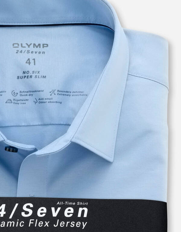 Рубашка трикотажная мужская Olymp 24/7, супер слим, артикул 25037410