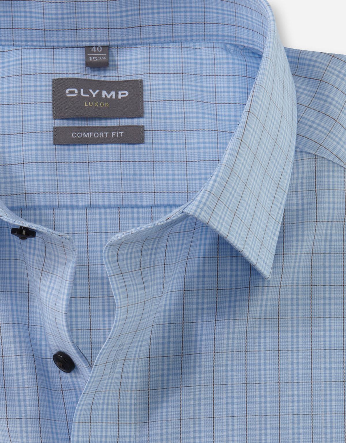 Рубашка мужская классическая в клетку OLYMP Luxor, прямой крой | купить в интернет-магазине Olymp-Men