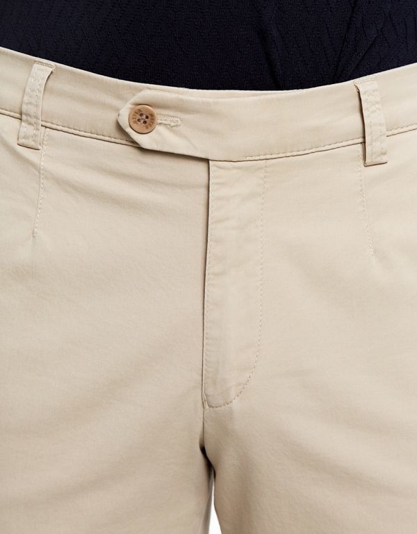 Брюки бежевые мужские Meyer из хлопка, прямой крой | купить в интернет-магазине Olymp-Men