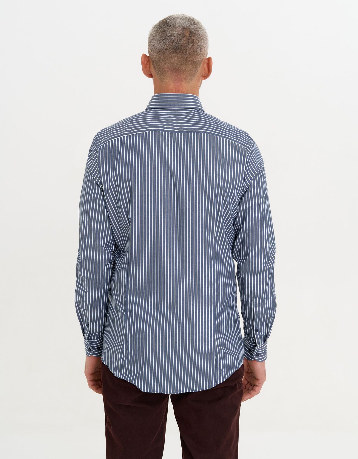 Рубашкав мужская OLYMP 24/7 в полоску, body fit | купить в интернет-магазине Olymp-Men