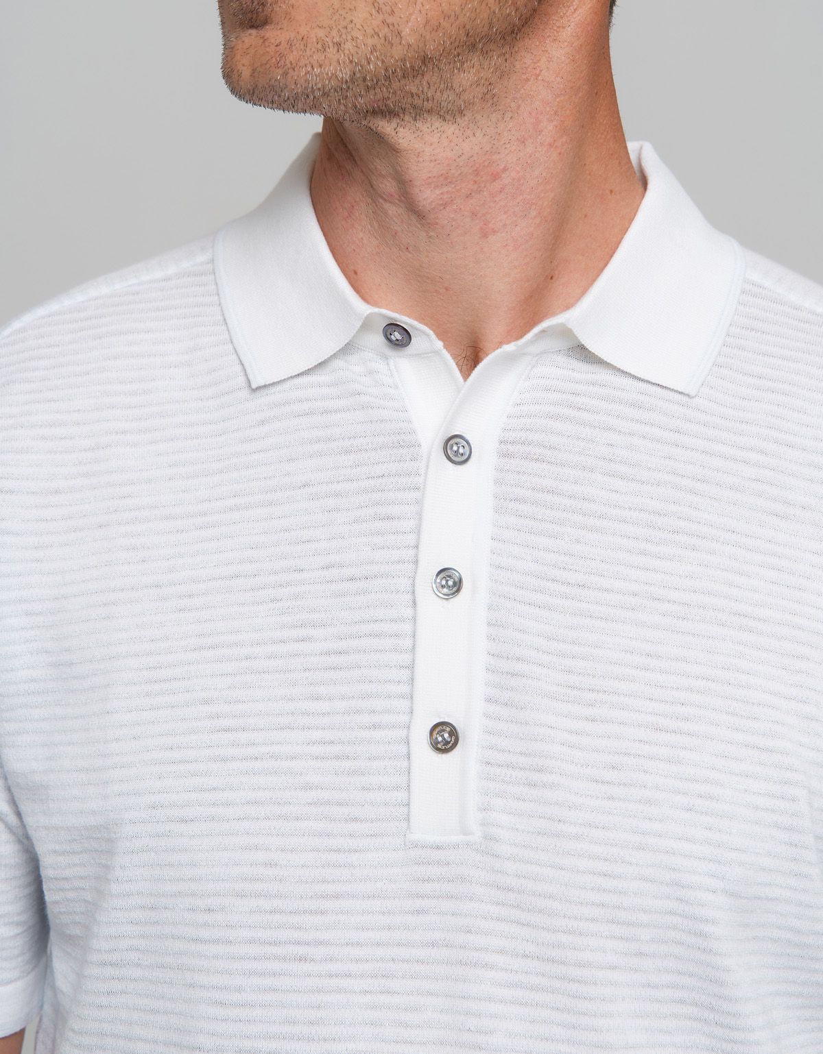 Поло мужское в голубую полоску на пуговицах Gtatude | купить в интернет-магазине Olymp-Men