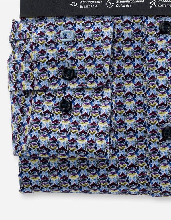 Рубашка мужская трикотажная OLYMP с орнаментом Luxor 24/7, modern fit | купить в интернет-магазине Olymp-Men