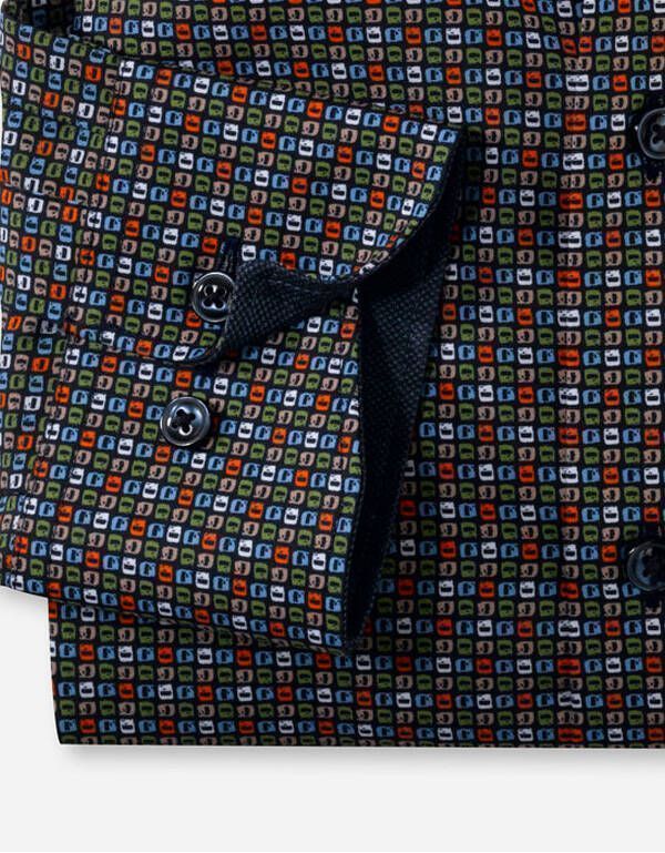 Рубашка мужская с принтом OLYMP Luxor, modern fit | купить в интернет-магазине Olymp-Men