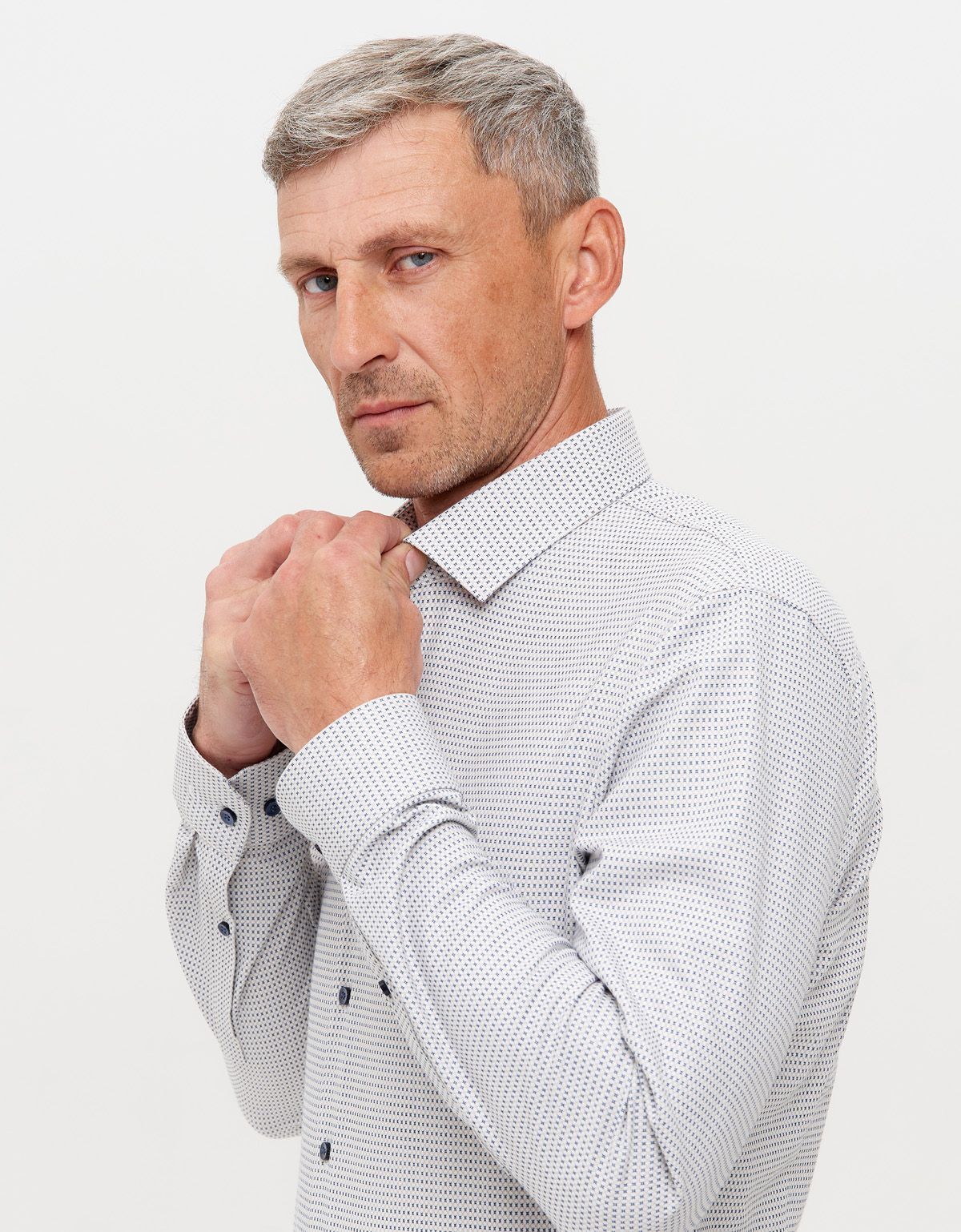 Рубашка с принтом OLYMP Luxor, климат-контроль, modern fit | купить в интернет-магазине Olymp-Men