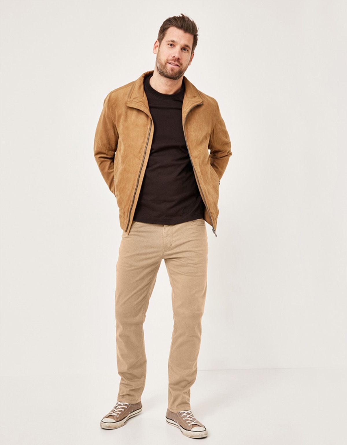 Джинсы бежевые мужские Redpoint | купить в интернет-магазине Olymp-Men