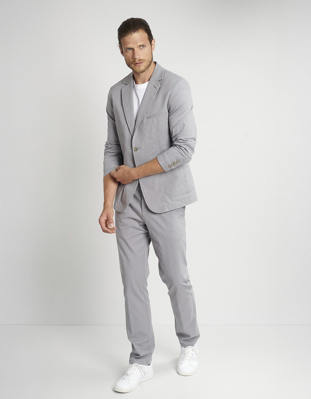 Брюки серые мужские хлопковые w.Wegener | купить в интернет-магазине Olymp-Men