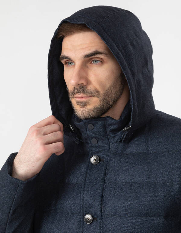 Куртка утеплённая Meucci стеганая с капюшоном | купить в интернет-магазине Olymp-Men