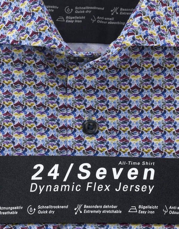 Рубашка трикотажная летняя мужская OLYMP Luxor 24/7, modern fit