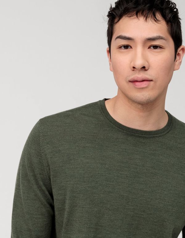 Джемпер шерстяной мужской OLYMP с круглым вырезом | интернет-магазин Olymp-Men