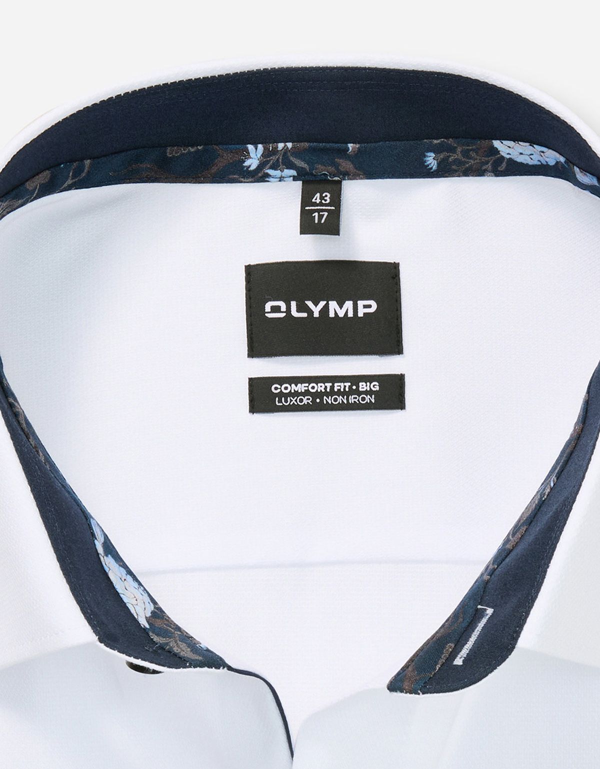 Рубашка классическая белая Olymp Luxor Big, прямой крой | купить в интернет-магазине Olymp-Men