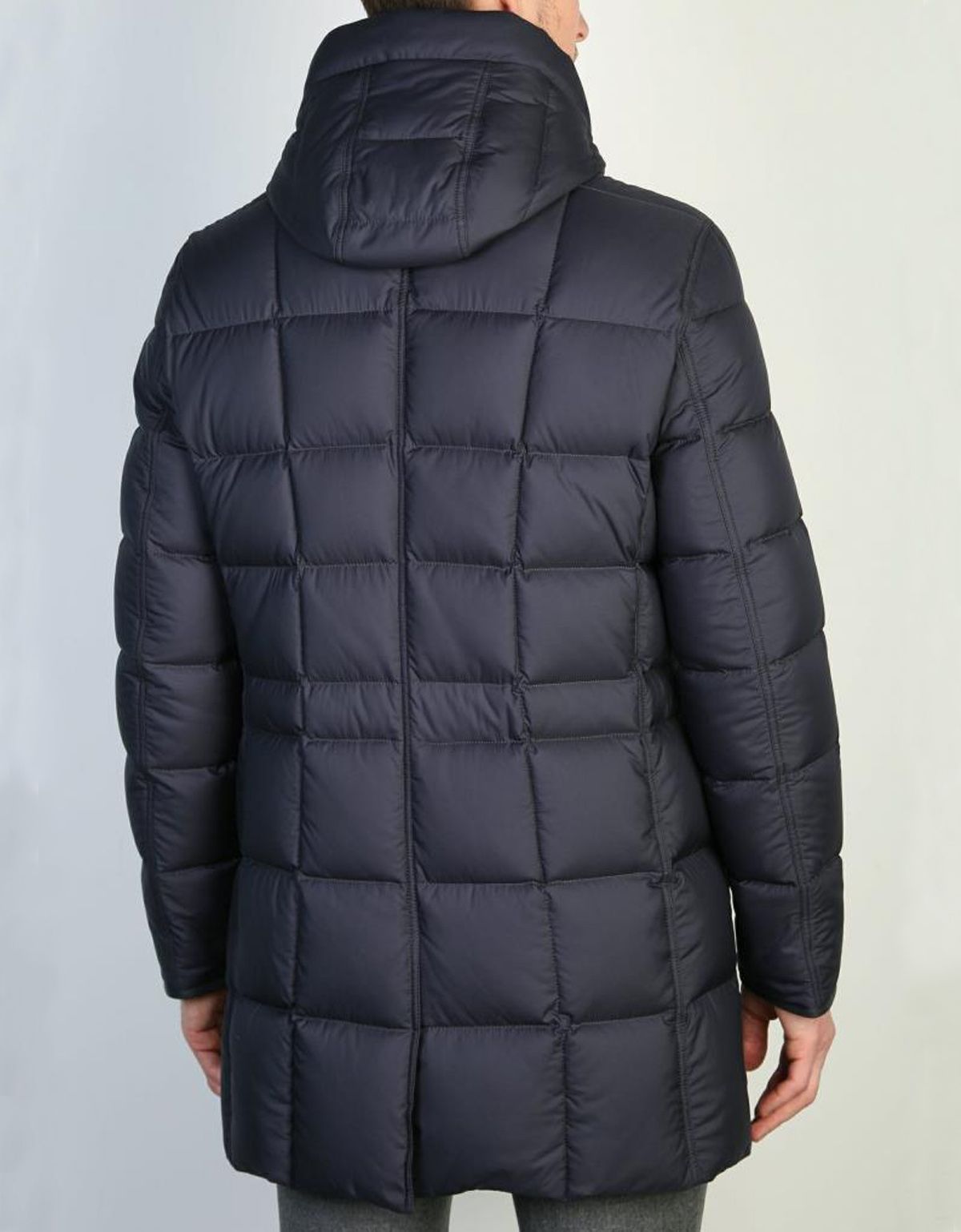 Пуховик мужской RIGGI удлинённый с капюшоном | купить в интернет-магазине Olymp-Men