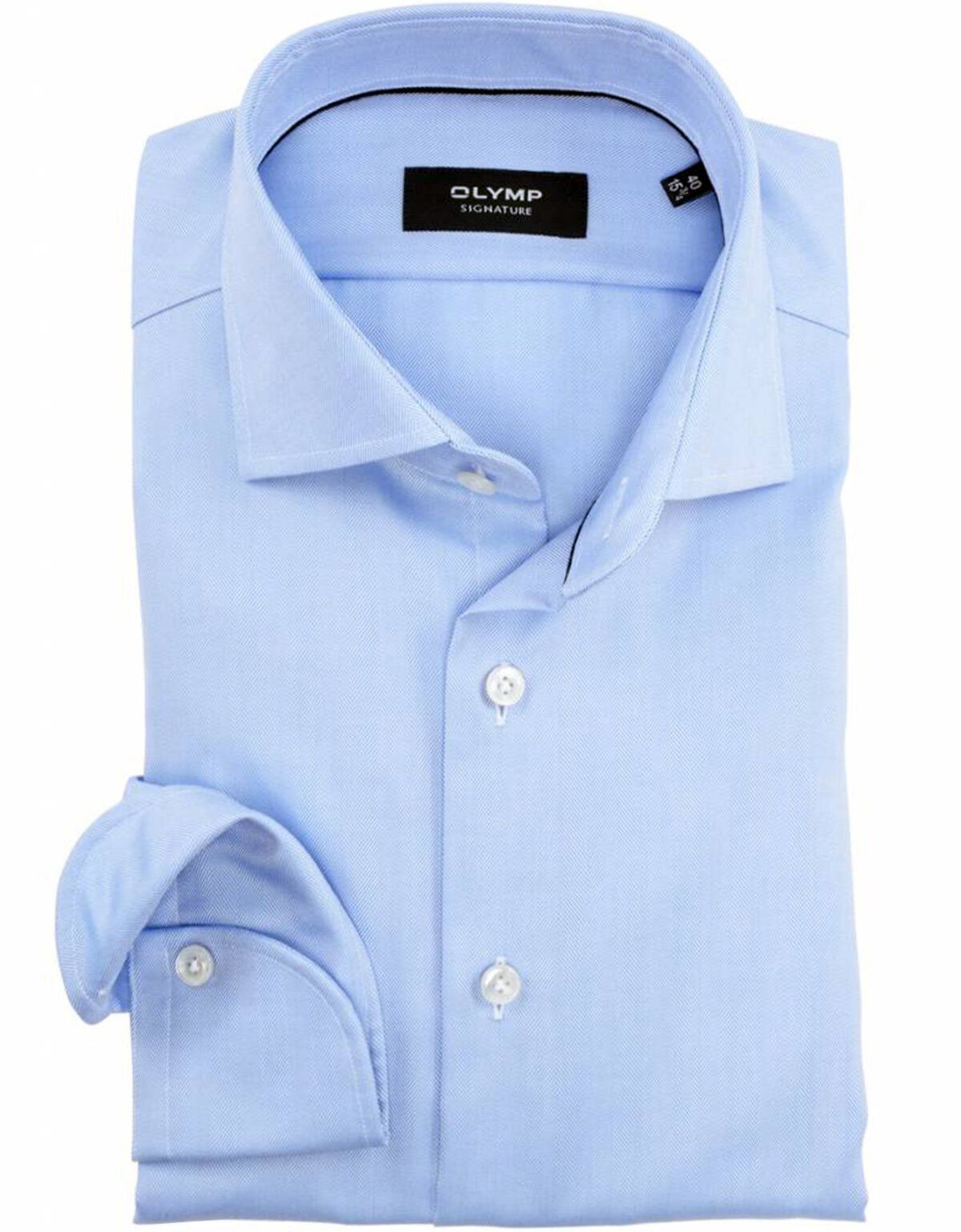 Голубая деловая мужская рубашка Signature[Голубой]