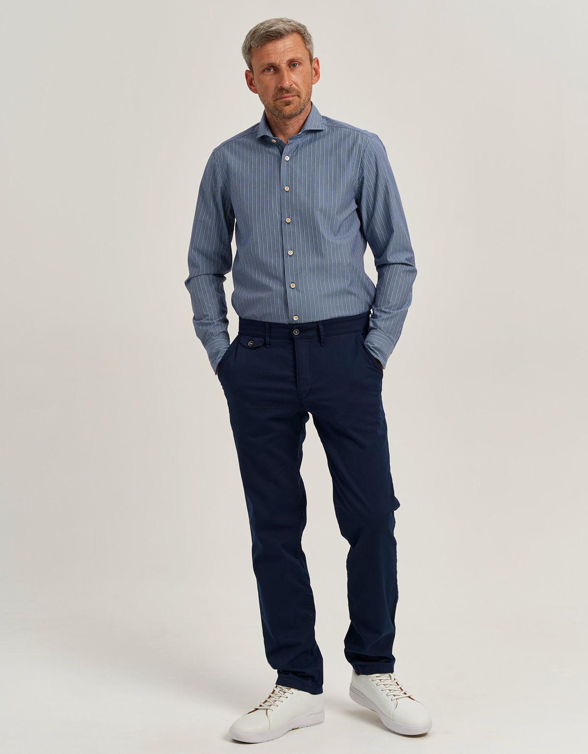 Брюки синие мужские Club Of Comfort из хлопка | купить в интернет-магазине Olymp-Men