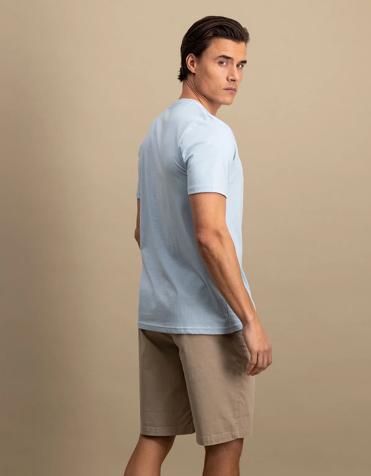 Футболка мужская голубая однотонная Fynch-Hatton | купить в интернет-магазине Olymp-Men