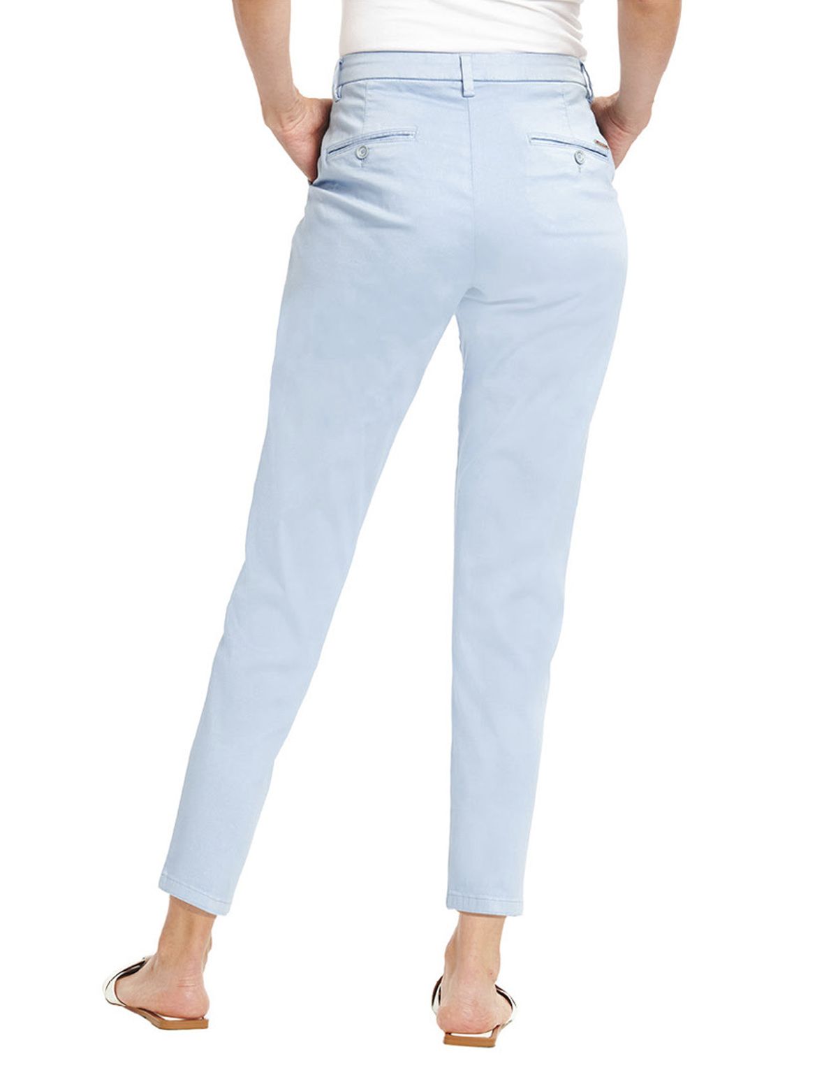 Брюки чинос женские голубые w.Wegener зауженные | интернет-магазин Olymp-Men