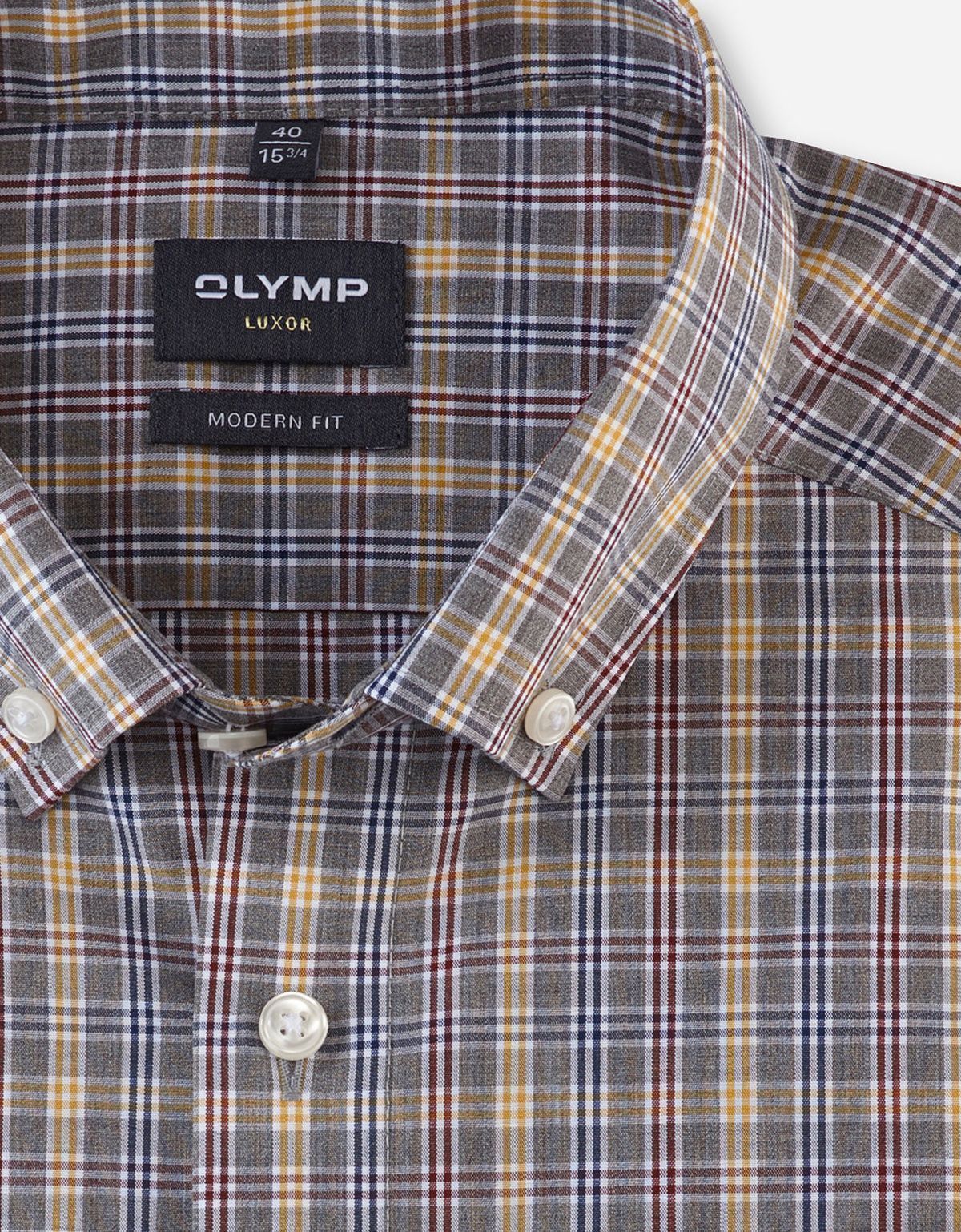 Рубашка классическая в клетку OLYMP Luxor, modern fit | купить в интернет-магазине Olymp-Men