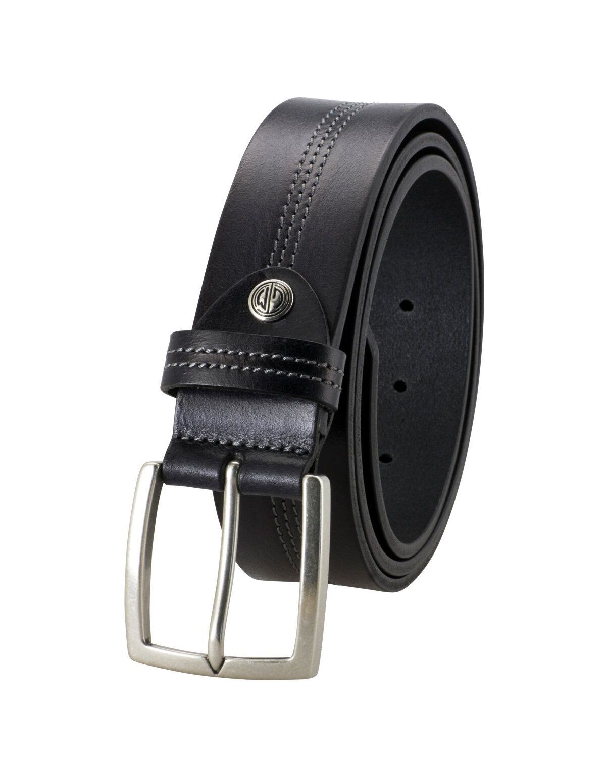 Ремень Lindenmann с тройной строчкой под джинсы мужские | купить в интернет-магазине Olymp-Men