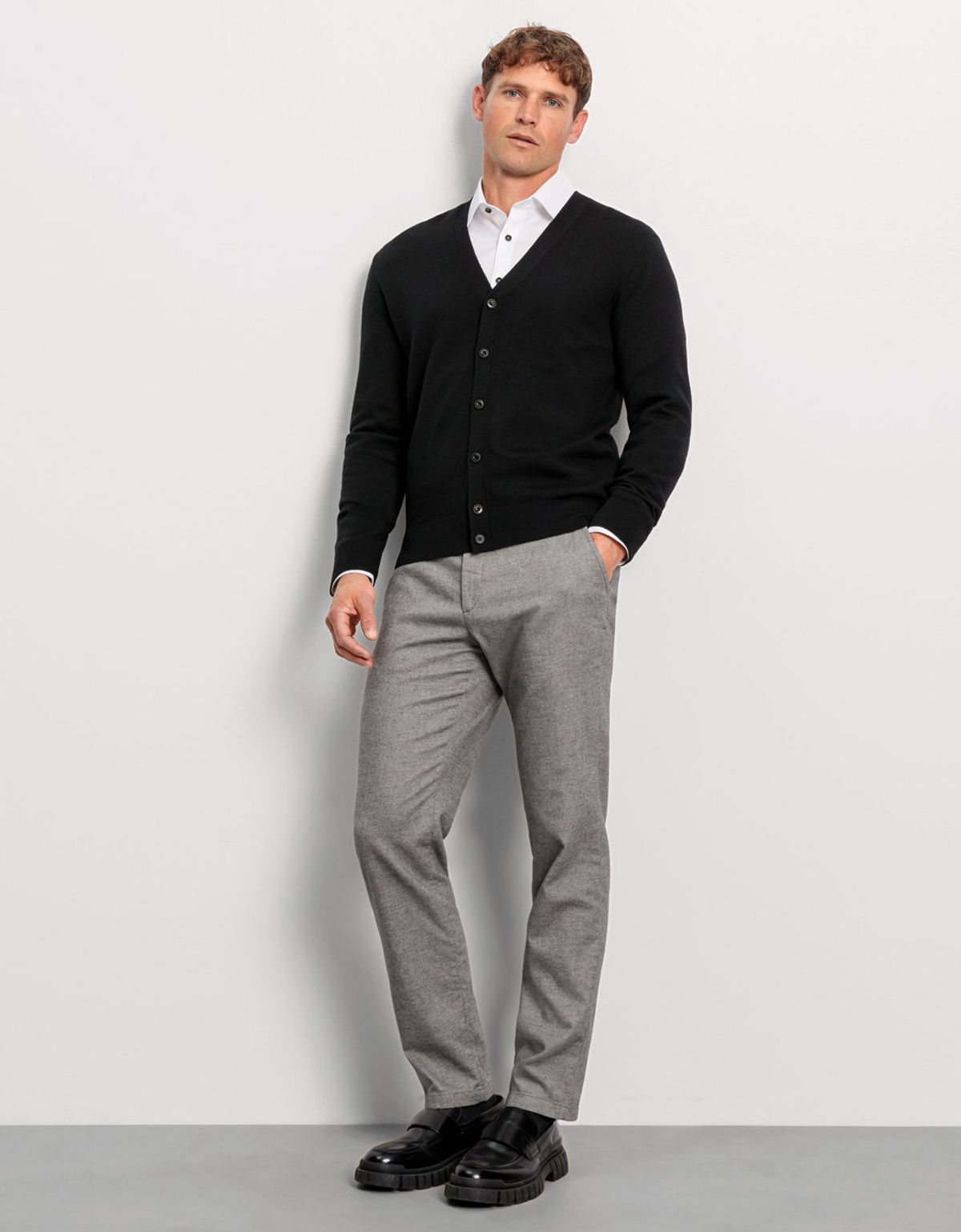 Кардиган мужской OLYMP из шерсти на пуговицах | купить в интернет-магазине Olymp-Men